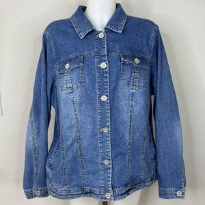 Dress Barn Classic Blue Jean Jacket
